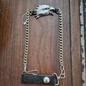 Ryka Van Brouwer Eagle Design Men's Chain Wallet